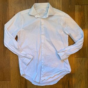 Men’s Calvin Klein white Slim Fit Stretch size medium White and Blue But…